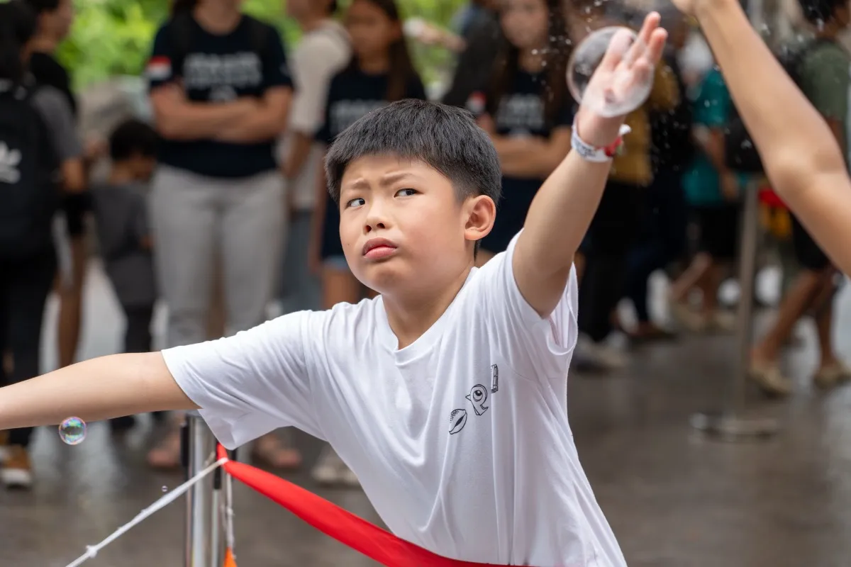 AWWA corporate family day inflatable park and games