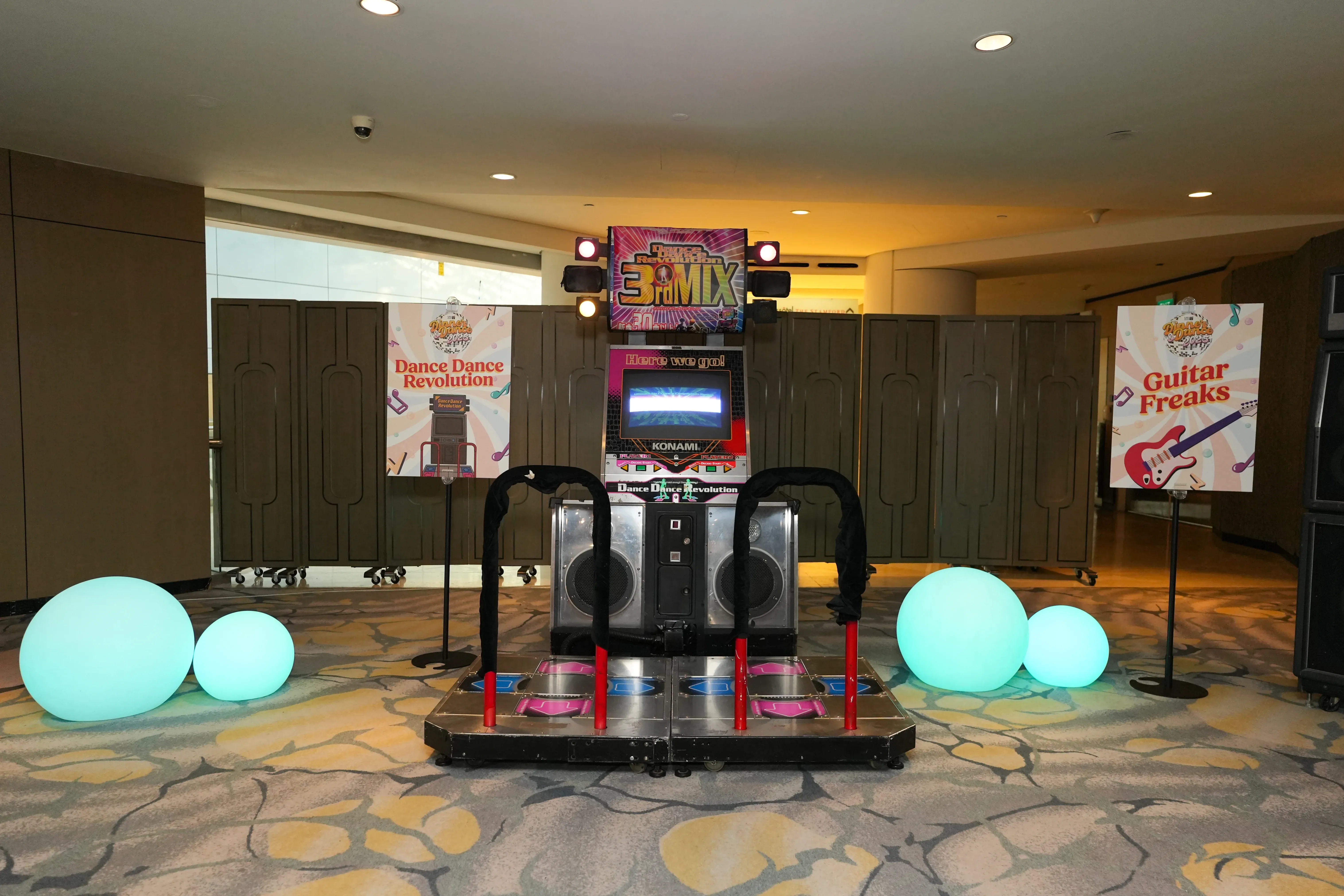 Professional event equipment setup Singapore - stage and AV