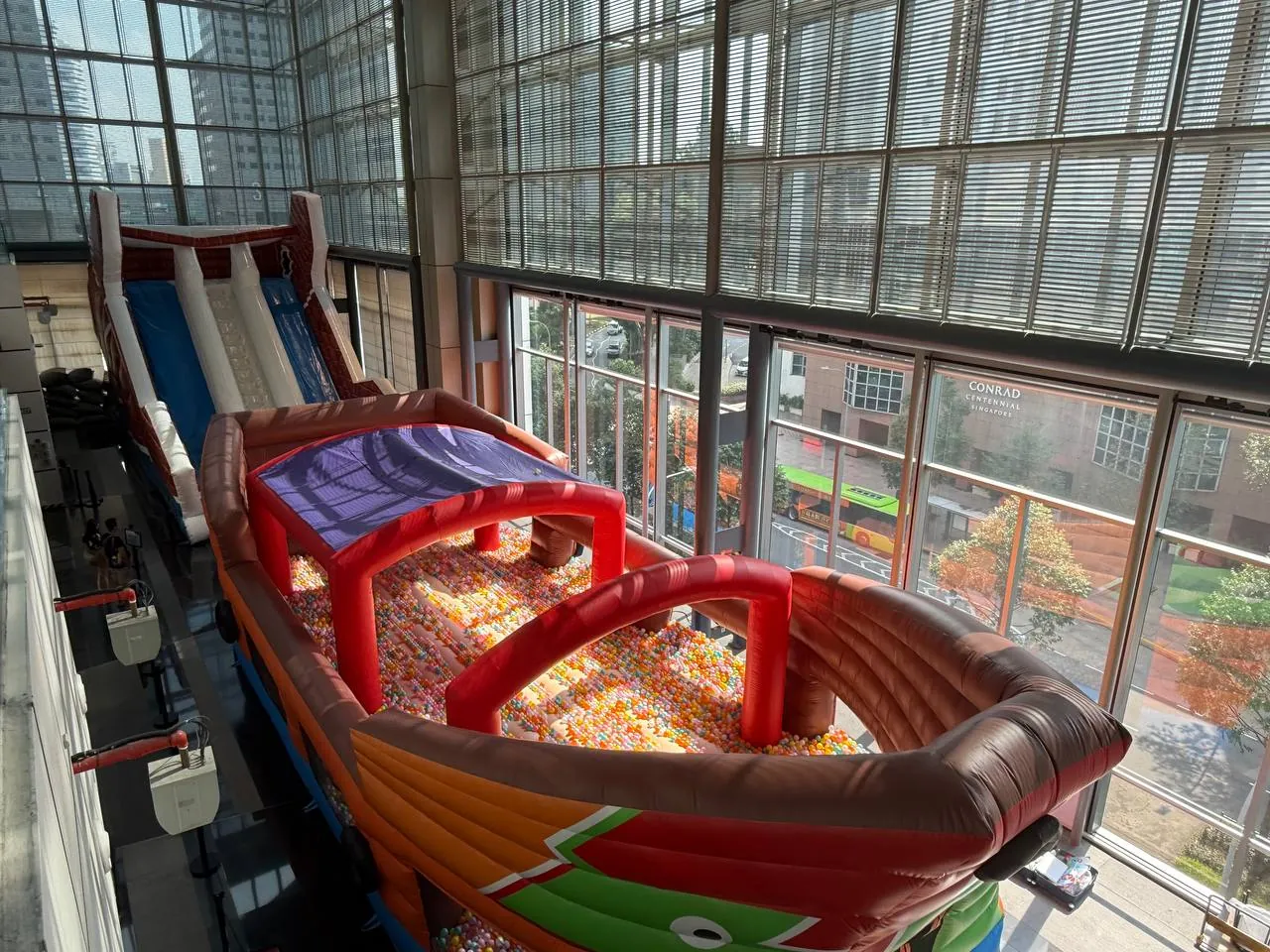 Giant inflatable playground Singapore corporate family day