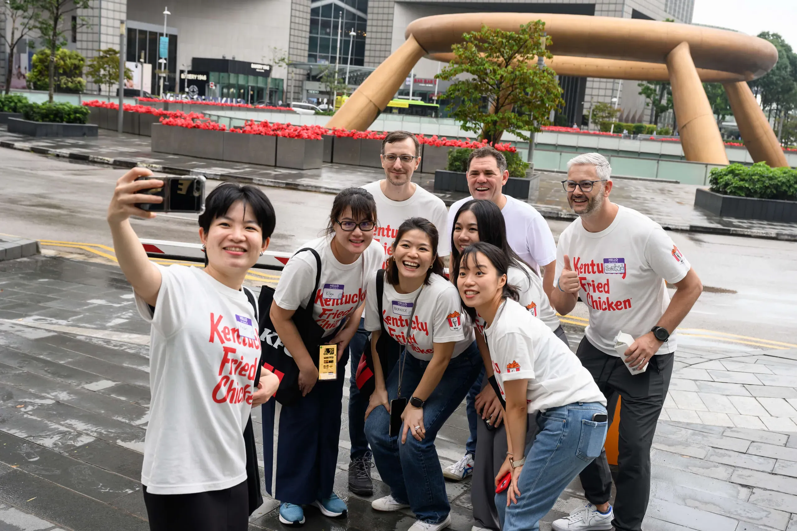 KFC Singapore indoor team building event